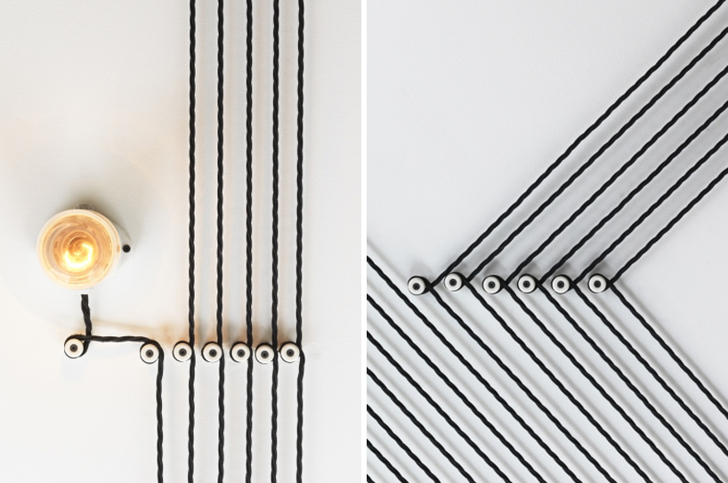 eley kishimoto studio maclean optical illusion wallpaper london bakery designboom
