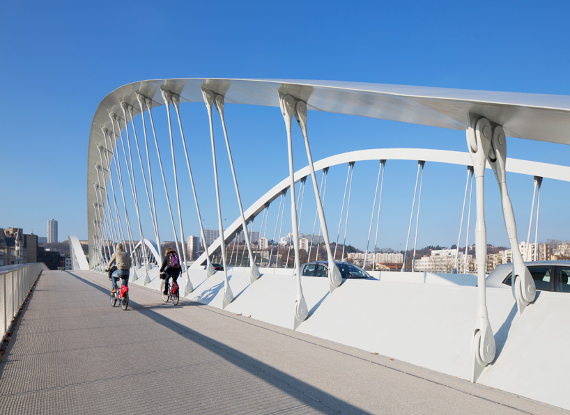 explorations architecture schuman bridge lyon france designboom