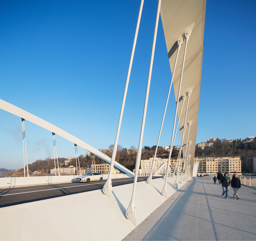 explorations architecture schuman bridge lyon france designboom