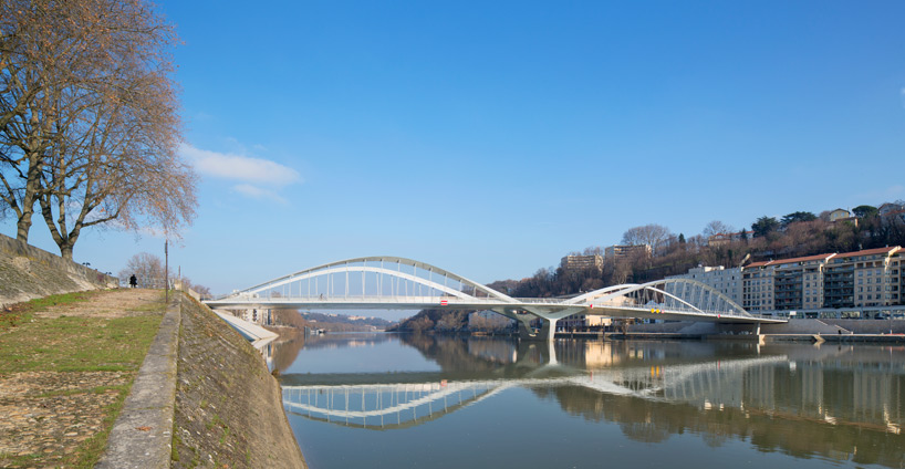 explorations architecture schuman bridge lyon france designboom