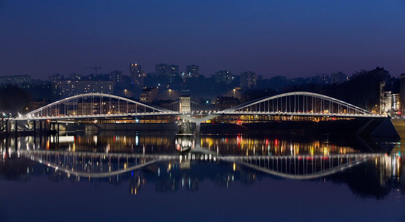 explorations architecture schuman bridge lyon france designboom