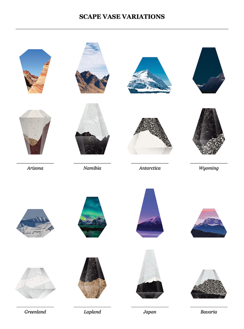 itay laniado shira keret scape vases caesarstone designboom 