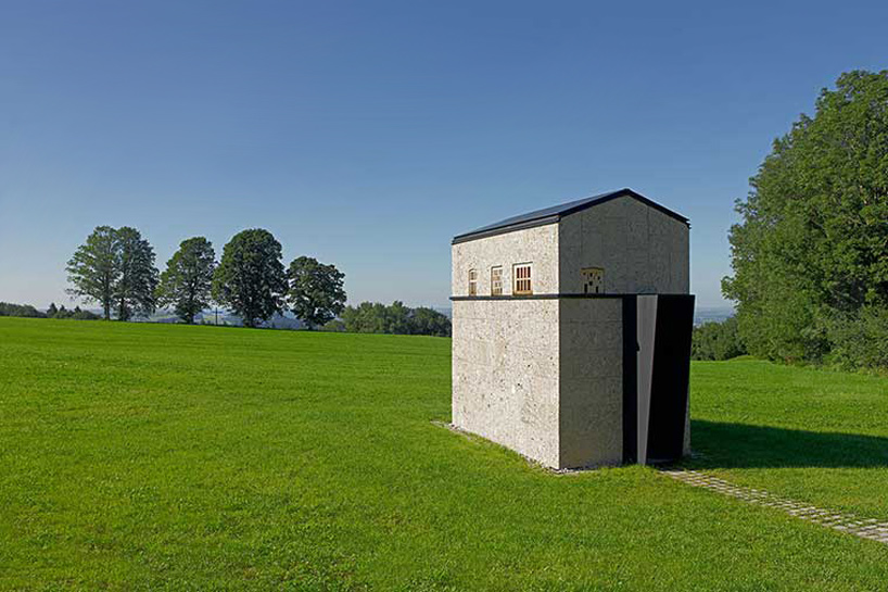 michele de lucchi constructs concrete chapel in southern germany