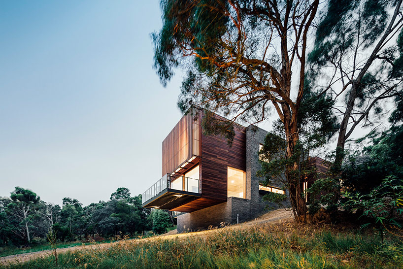maloney architects constructs the invermay house of concrete, wood, and glass