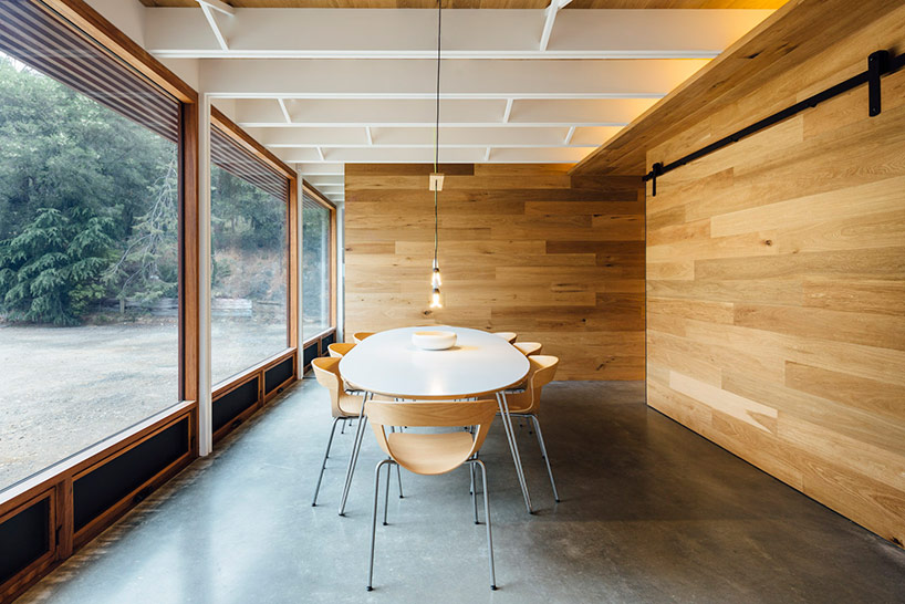 maloney architects constructs the invermay house of concrete, wood, and glass