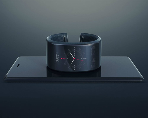 neptune duo syncs wearable wrist hub with battery pack pocket screen