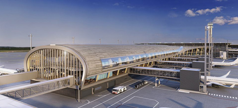 oslo international airport expansion by nordic office of architecture