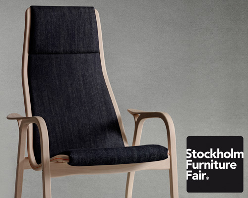 nudie jeans and swedese reinterpret lamino chair in denim