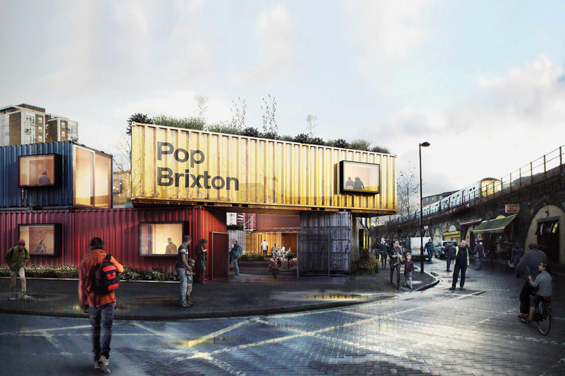 pop brixton: carl turner's shipping container village nears completion