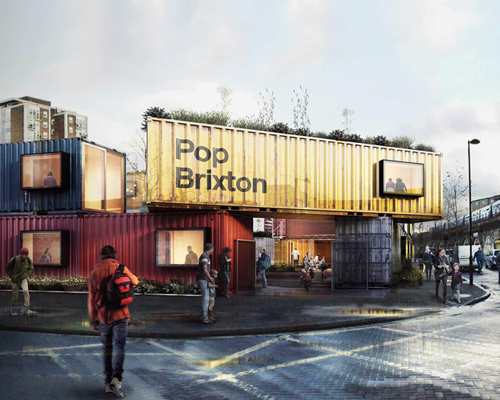 pop brixton: carl turner's shipping container village nears completion