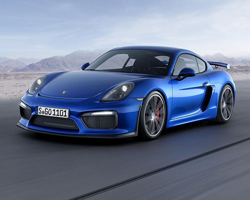 porsche cayman GT4 powered by 3.8 liter flat-six engine from 911 carrera S