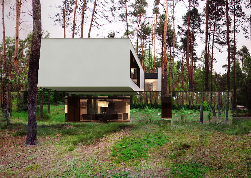 reform architekt marcin tomaszewski refelctive mirror izabelin house 2 designboom