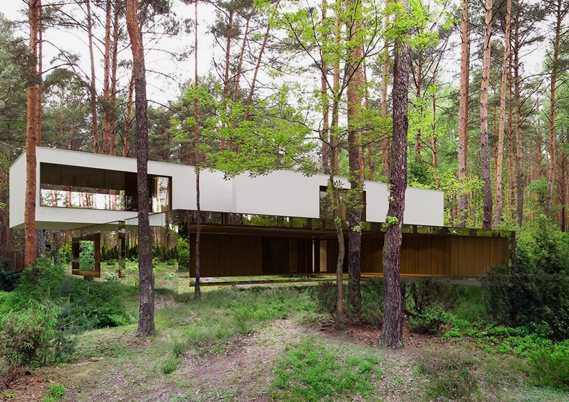 reform architekt marcin tomaszewski refelctive mirror izabelin house 2 designboom