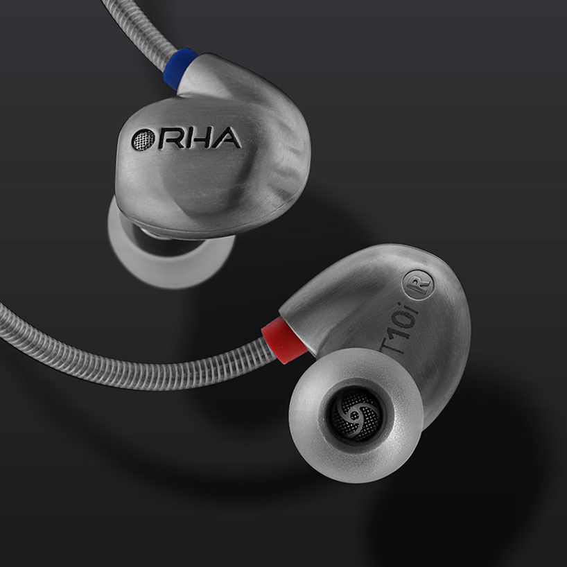 RHA T10i metal injection molded headphones with modular tuning