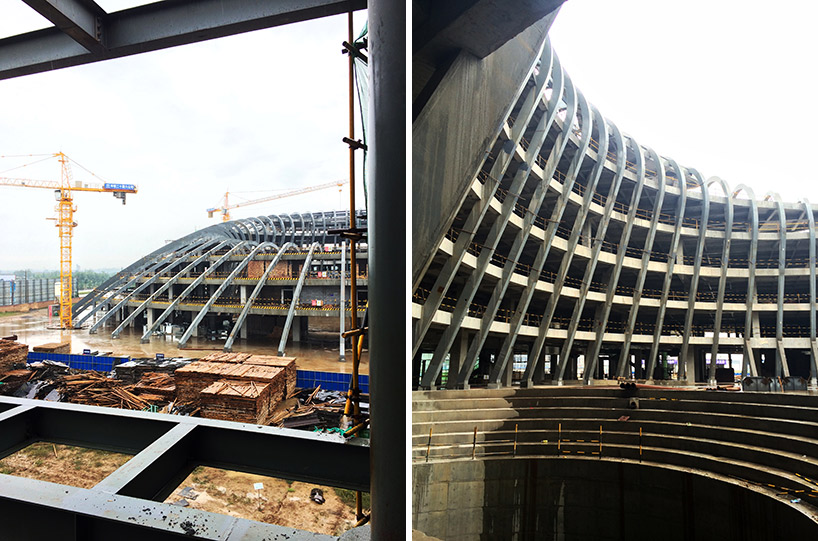 michael sorkin's xi'an office building under construction