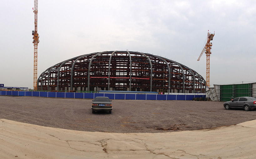 michael sorkin's xi'an office building under construction