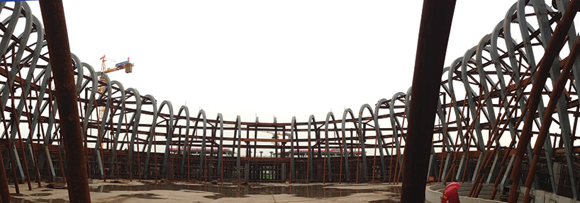 michael sorkin's xi'an office building under construction