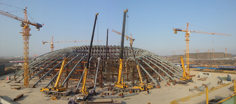 michael sorkin's xi'an office building under construction