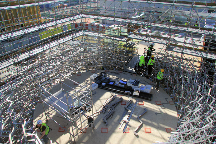 uk pavilion milan expo 2015 wolfgang buttress construction designboom