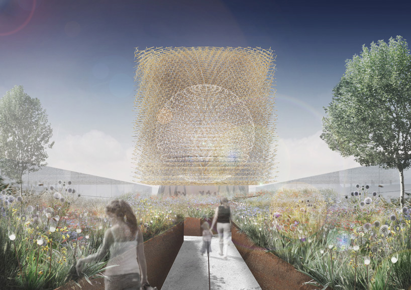 uk pavilion milan expo 2015 wolfgang buttress construction designboom