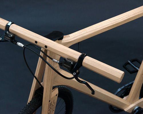 paul timmer's vibration absorbing wooden bikes crafted from solid ash