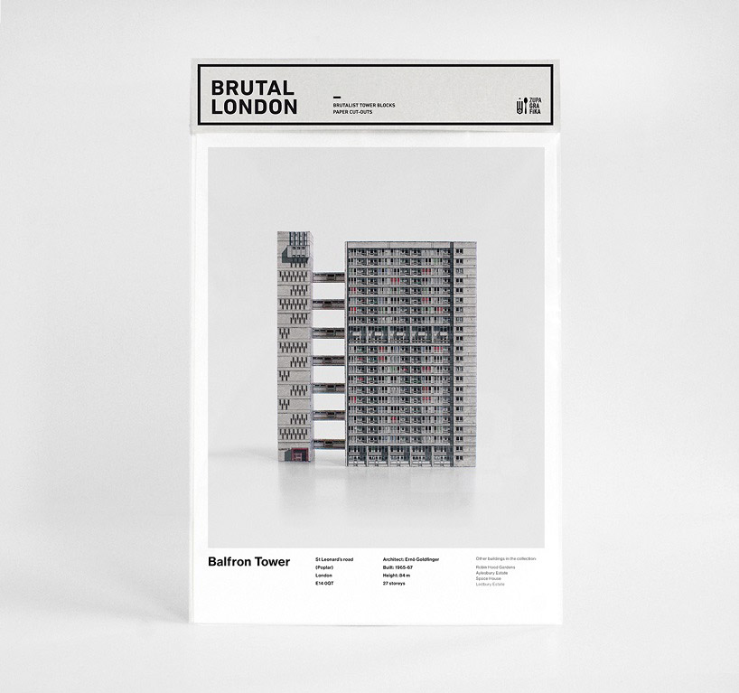 zupagrafika brutal london cut out models brutalist architecture designboom