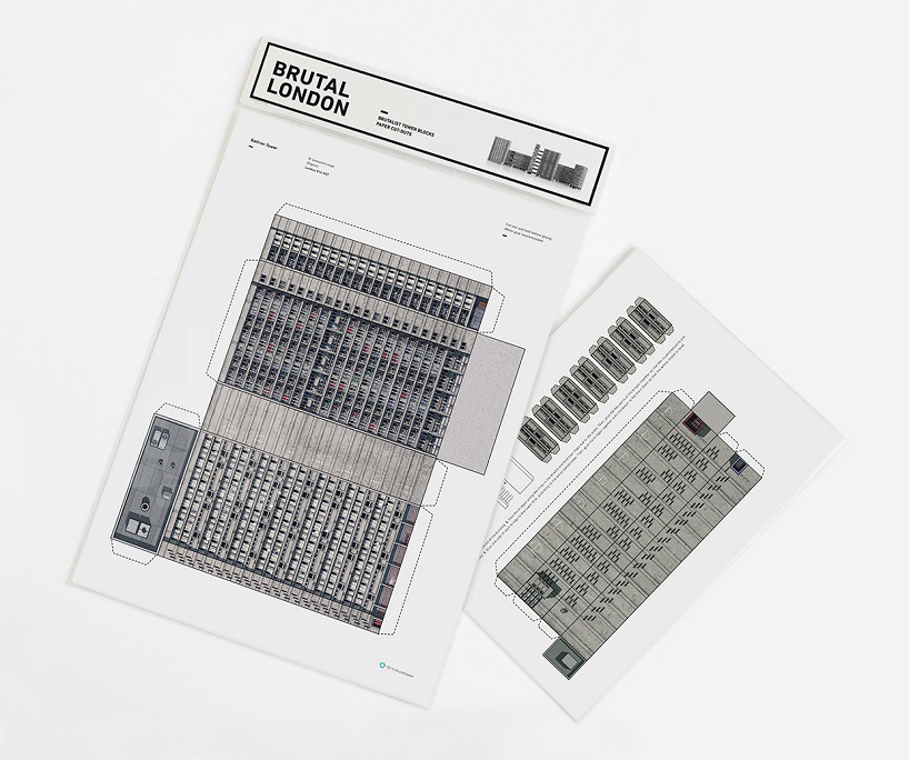 zupagrafika brutal london cut out models brutalist architecture designboom