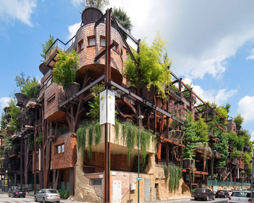 luciano pia plants 25 verde, a green urban treehouse in torino, italy