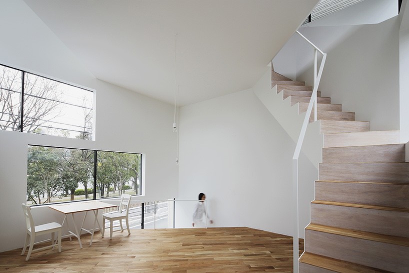 alphaville's house in osaka displays staggered spiraling windows