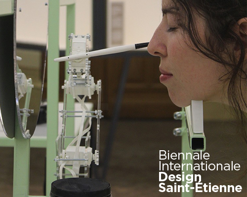 cosmetic robots beautify visitors at saint-etienne design biennale 2015
