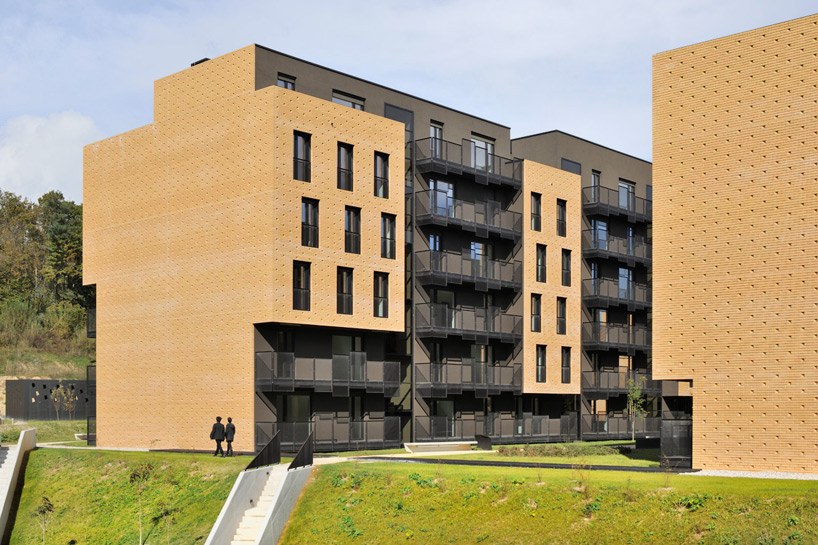 dekleva gregorič arhitekti completes brick neighborhood in ljubljana