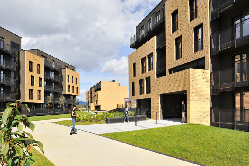 dekleva gregoric arhitekti brick neighbourhood ljubljana slovenia designboom