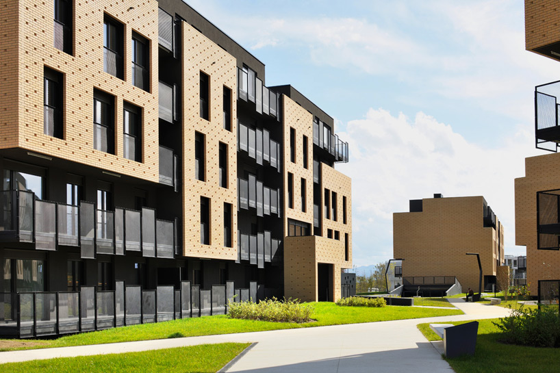 dekleva gregoric arhitekti brick neighbourhood ljubljana slovenia designboom