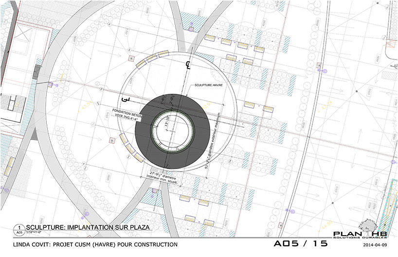 linda covit forms havre sculpture out of slender aluminum bands