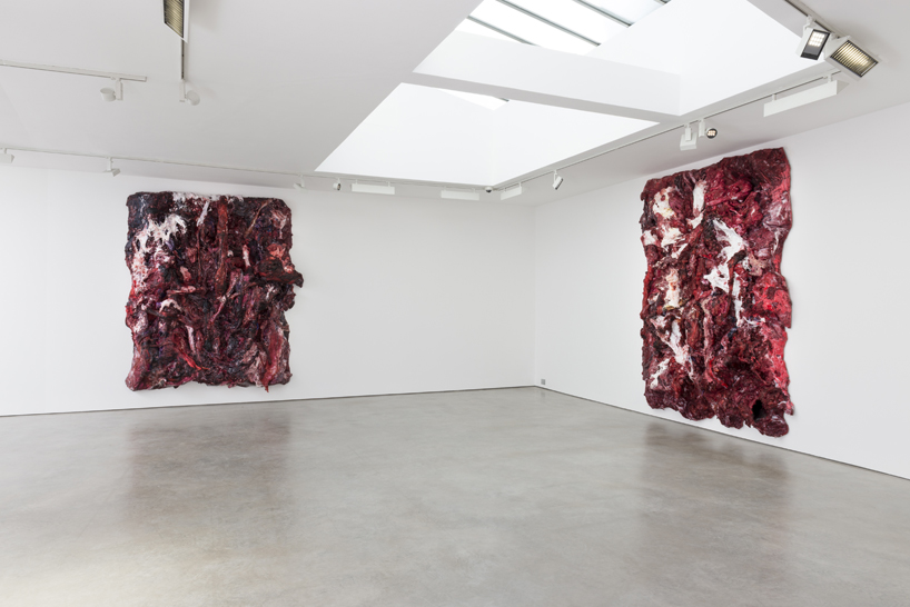 anish kapoor paints fleshy resin + silicone series for lisson gallery