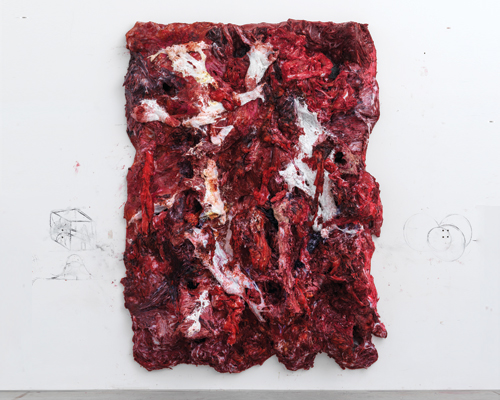 anish kapoor paints fleshy resin + silicone series for lisson gallery
