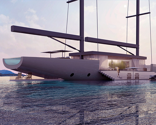 lujac desautel SALT yacht overlaps environment with the sea