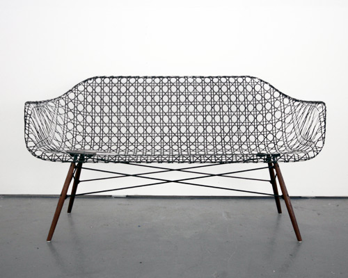 matthew strong weaves carbon fiber eames sofa