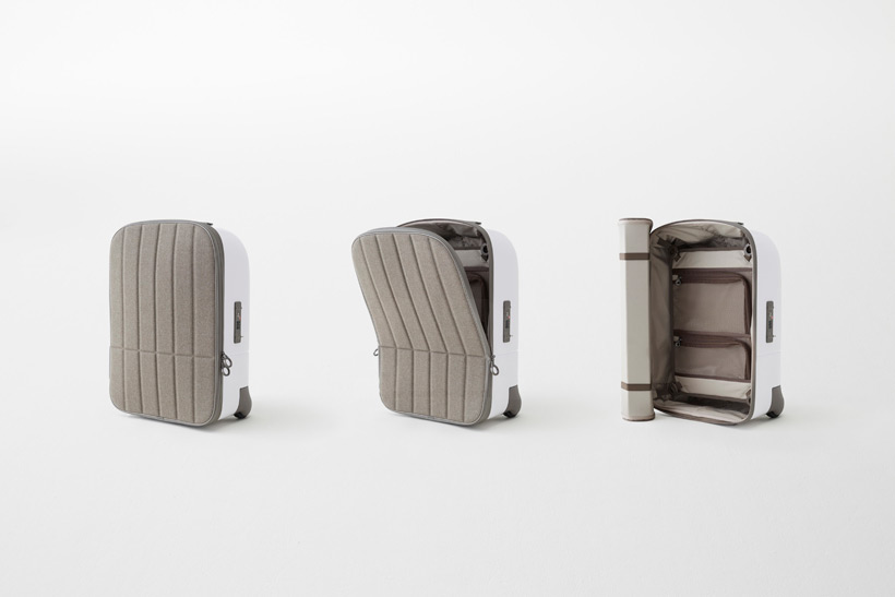nendo's kame suitcase for fabbrica pelletterie milano resembles a tortoise