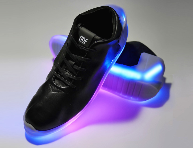 orphe smart sneakers offer light painted patterns with your feet