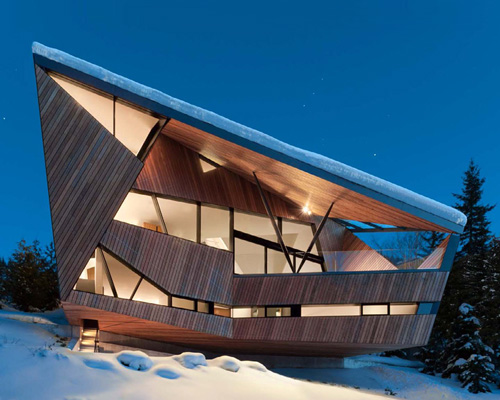 patkau architects sculpts hadaway house in canada's whistler valley