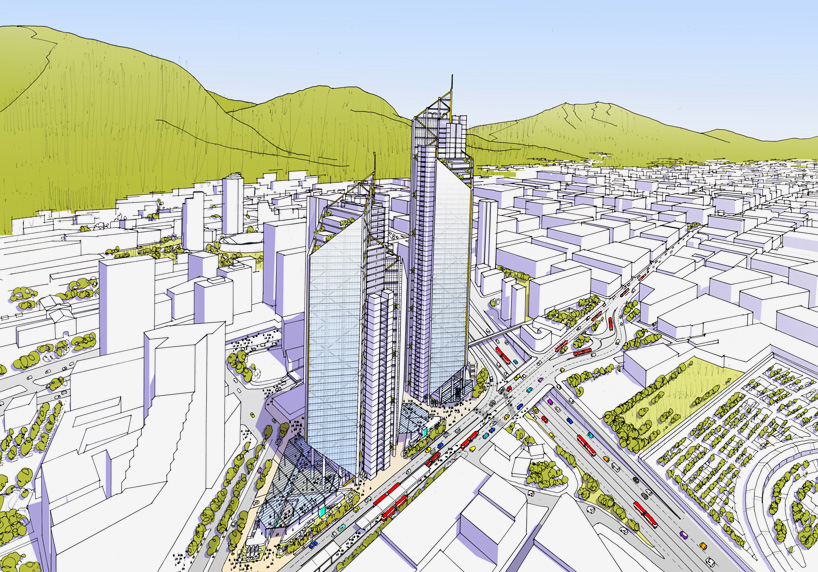 richard rogers stirk harbour partners RSHP atrio development bogota columbia designboom