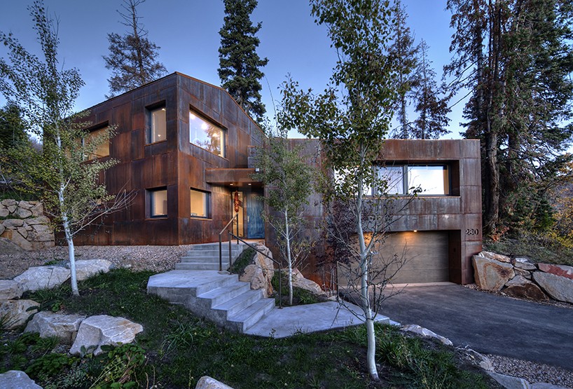 chris price designs ultra-efficient home in park city hillside