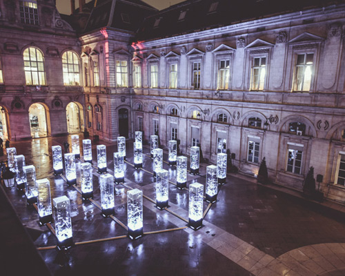 wecomeinpeace's njörd installation transcends lyon courtyard