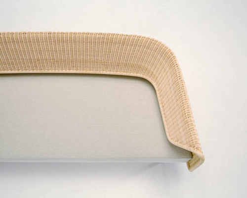 hiroomi tahara composes wrap sofa for yamakawa rattan