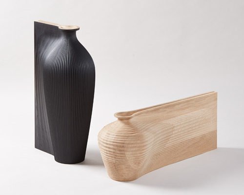 zaha hadid and gareth neal collaborate on fluid sculptural vessels