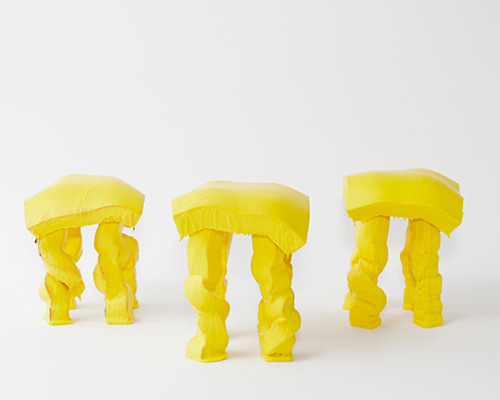 satsuki ohata's cheesy fondue stool at milan design week 2015