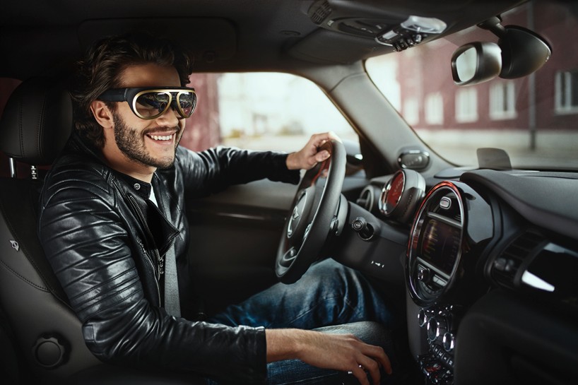 MINI augmented vision eyewear enhances safety using head-up display