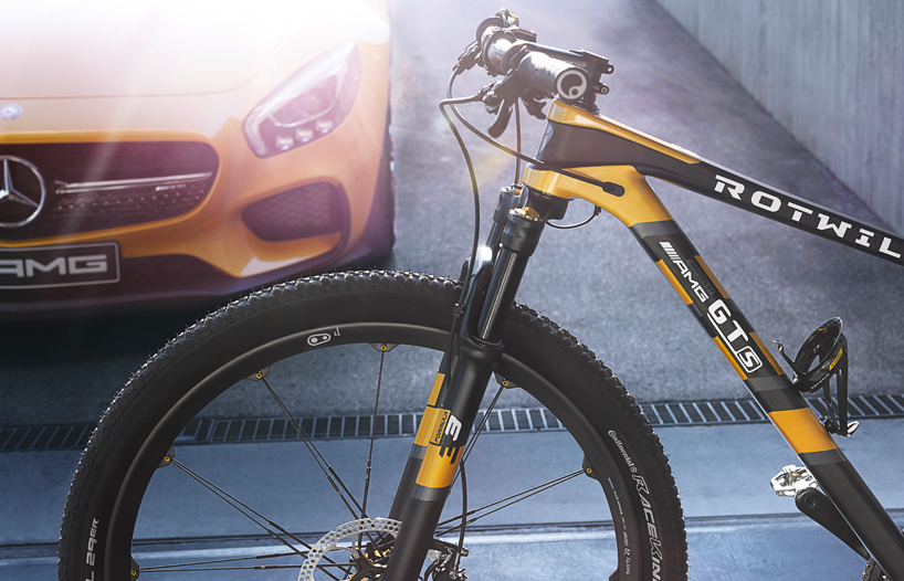 ROTWILD GT S mountain bike puts the mercedes AMG car on two wheels