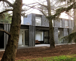 estudio BaBO extrudes brickwork to reflect casa VIB's forest setting